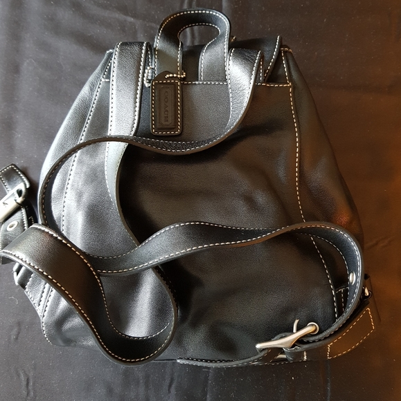 Coach Leather Drawstring Backpack - Picture 3 of 8